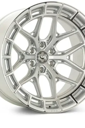 Vossen HFX-1 22x10 / 8x165.1 / ET-18 / Super Deep / 125.1 CB - Silver Polished Wheel Hassle-Free Returns