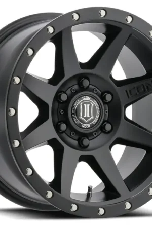 Money Back Guarantee ICON Rebound 18x9 6x5.5 25mm Offset 6in BS 95.1mm Bore Satin Black Wheel