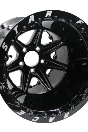 Certified Race Star 72 ValStar 16x16 / 5x4.75BC / 5BS / 3.072in CB / Black w/Machined Accents Wheel