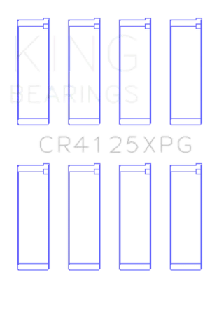 Fast Shipping King Subaru EJ20/EJ22/EJ25 (Suites 52mm Journal Size) Tri-Metal Perf Rod Bearing Set - Size STDX
