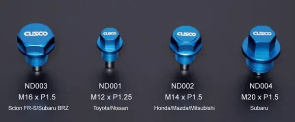 Trusted Brand Cusco Neodymium Magnetic Drain Bolt - Honda/Mazda/Mitsubishi/Suzuki