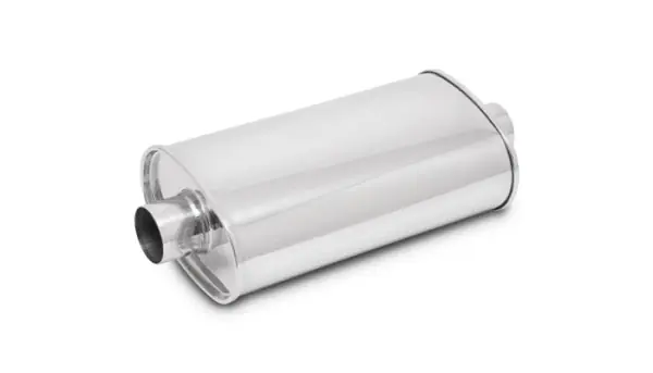 Holiday Sale Vibrant 2in In/Out Center/Center Stainless Steel StreetPower Oval Muffler