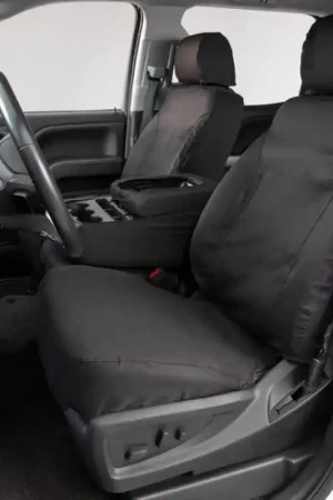 Covercraft 05-15 Toyota Tacoma Polycotton SeatSaver Custom Front Row Seat Covers - Charcoal Last Chance