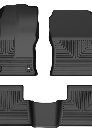 Best Choice Husky Liners 2022 Toyota Corolla Cross FWD Weatherbeater Black Front & 2nd Seat Floor Liners