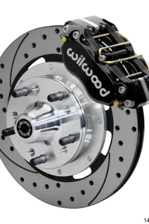 Wilwood Dynapro 4R Front Kit 11.75in SPR Drilled and Slotted Rotors - Black Free Shipping