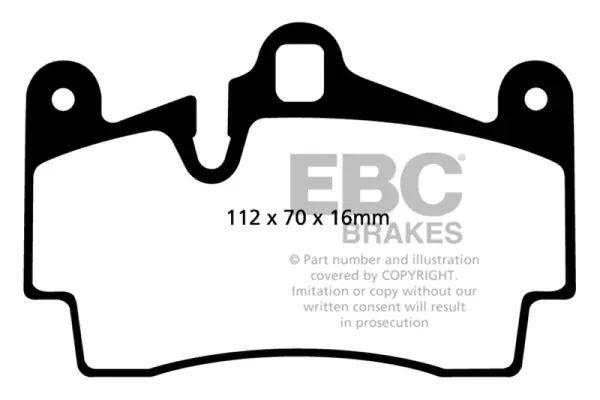 EBC 11-15 Audi Q7 3.0 Supercharged Ultimax2 Rear Brake Pads Cheap