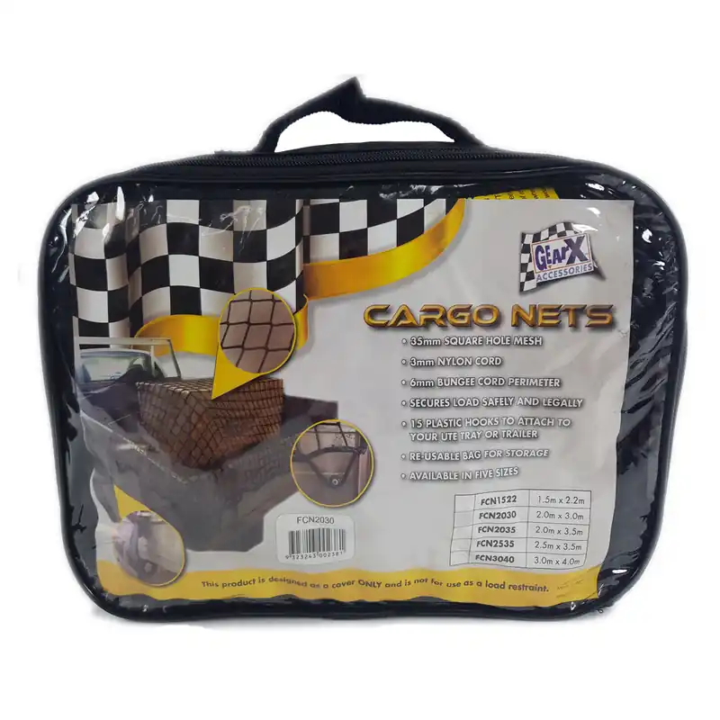 Trending Fleet 3M X 4M 35mm Cargo Net 15 Hooks - FCN3040