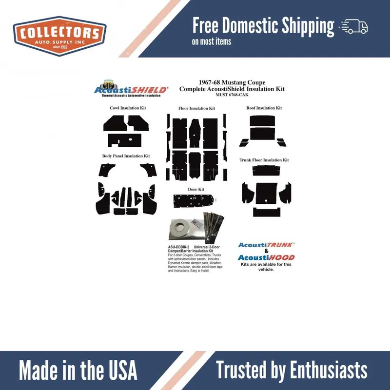 Trunk Divider Panel Board for 1967-1968 Ford Mustang Convertible Order Now