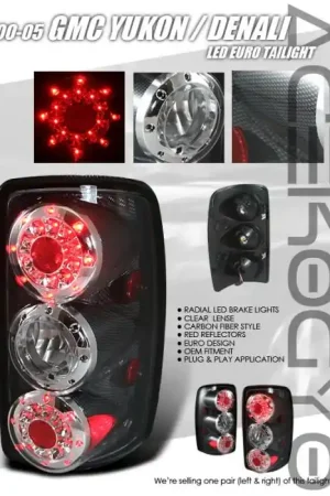 Fast Shipping Euro Carbon LED Taillights