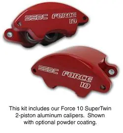 SSBC Disc Brake Kit with Force 10 Super-Twin 2-Piston Aluminum Calipers - Front - A113-5 Shop Now