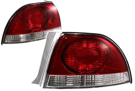 Final Sale APC Red and Clear Taillights - 404141TL-RC