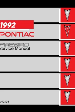 Service Manual for 1992 Pontiac Firebird Same Day Shipping