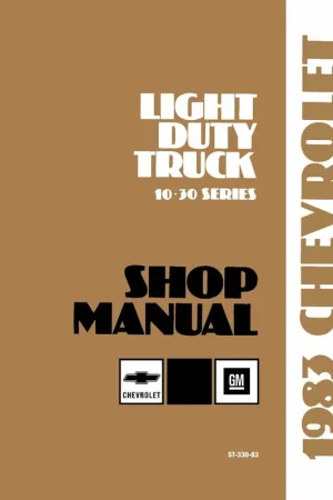 Service Manual for 1983 Chevy LD Truck 10-30 Series Same Day Shipping