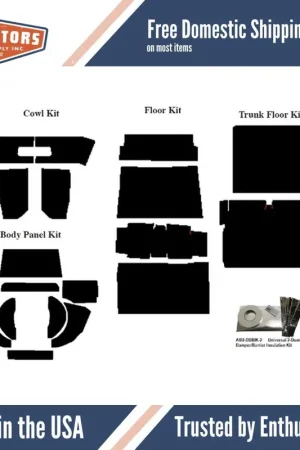 Insulation Sound Deadener Kit for 1932 Ford Roadster Acoustishield Complete Buy Today