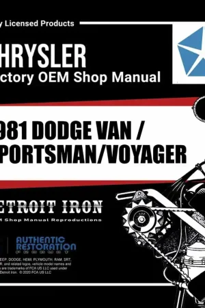 Digital Shop Manual and Resources for 1981 Dodge and Plymouth Van Special Offer
