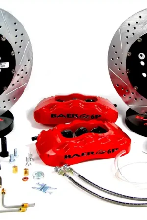 Baer Brakes 4261286FR Baer Brakes 13" Pro+ Front Brake Kit, Fire Red, SDZ, Std. Studs Top Pick
