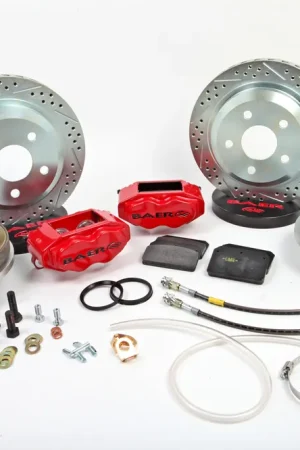 Free Shipping Baer Brakes 4302437FR Baer Brakes 12" SS4 Rear Brake Kit, Fire Red, SDZ