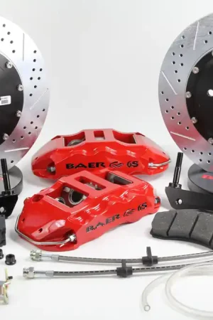 Free Delivery Baer Brakes 4302124R Baer Brakes 14" Extreme+ Rear Brake Kit, Red, SDZ
