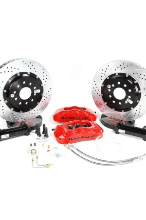 Warranty Included Baer Brakes 4261211R-1 Baer Brakes 14" Pro+ Front Brake Kit, Red, Slot