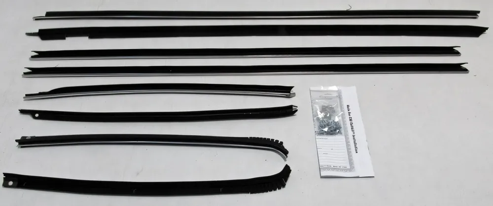 Worldwide Shipping Window Sweeps Felt Kit for 1969-70 Pontiac Catalina 2 Door Hardtop OEM USA Made