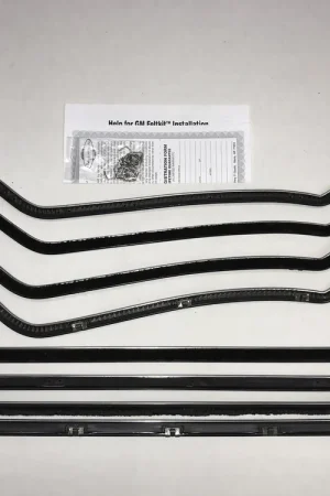 Window Sweeps Weatherstrip for 1958 Chevy Bel Air/Del Ray 2-DR Black Front Rear Free Shipping