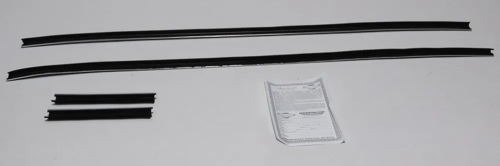 Secure Checkout Window Sweeps Felt Kit for Dodge Challenger 1970 Convertible Authentic 4pcs