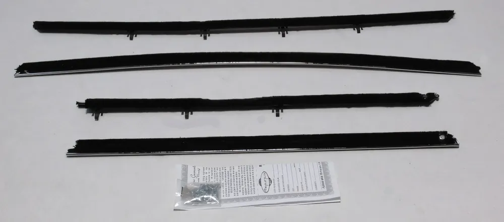 Top Rated Window Sweeps Felt Kit Weatherstrip for 1969 Chevy Chevelle Hardtop OEM Outers