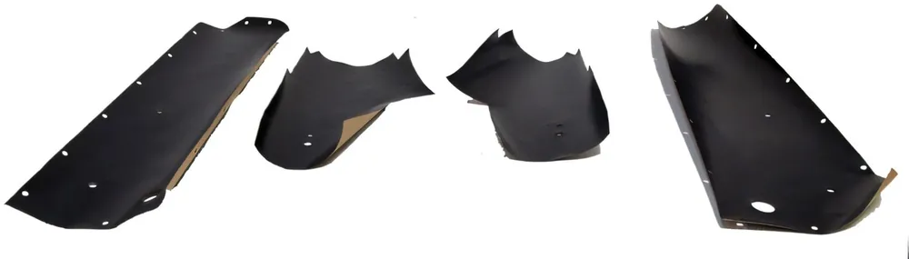 Seasonal Sale Water Shield Vapor Barrier 4Pc for 1967-68 Mustang 2 Door Door/Quarter Panel