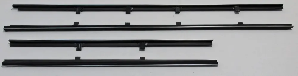 Window Sweeps Weatherstrip for 1961-1964 Chevy Bel Air 2-DR Black Front Rear Place Order