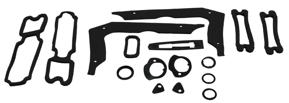 New Arrival Body Gasket Kit Weatherstrip Seal for 1966 Chevelle El Camino Black 16 pieces