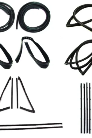 Certified Door Seal Window Sweeps Channel KitBlack - Small for 1967 Chevrolet/GMC