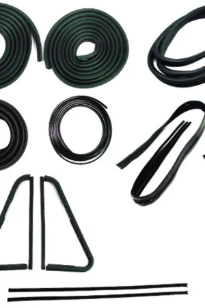 Mega Sale Door Seal Window Sweeps Channel Kit w/ Weatherstrip Trim Groove for 1964-1966 GM