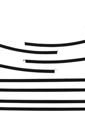 Window Sweeps Weatherstrip for 69-72 Oldsmobile Cutlass Fastback Black Front Rear Bargain