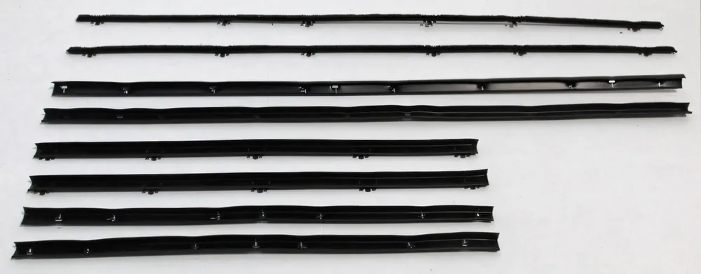1964 Pontiac GTO and Pontiac LeMans Window Sweeps Felt Kit Belt Line Weatherstrip Sedan Replacement Weekend Sale