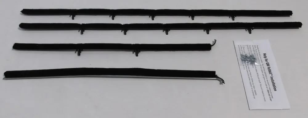 Buy Today Window Sweeps Felt Kit Weatherstrip for 1966-67 Chevrolet Chevelle 2 Door Coupe