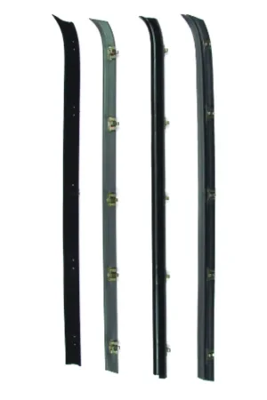 Authentic Window Sweeps Felt Kit Inner/Outer Left and Right Hand 4pc for 73-80 Chevy/GMC