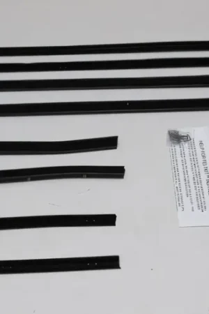Last Chance Window Sweeps Weatherstrip for 1968-1969 Ford Fairlane Hardtop Black Front Rear
