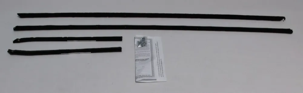 Brand New Window Sweeps for Chevrolet Pontiac Camaro, Firebird 1968 Coupe Authentic 4pcs
