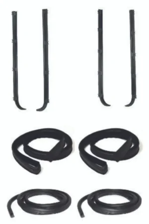 Budget Window Sweeps Channel Door Seal Kit LH, RH for 1987-1997 Ford Vehicles