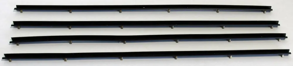 Window Sweeps Weatherstrip for 72-80 International Truck Black Front Left Right Limited Offer