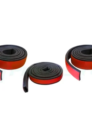 Roof Rail Rubber Weatherstrip Seal, 3 Piece for 1987-1996 Jeep Wrangler Hardtop Premium