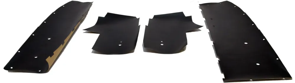 Fast Shipping Water Shield Vapor Barrier 4Pc for 1965-66 Mustang 2 Door Door/Quarter Panel