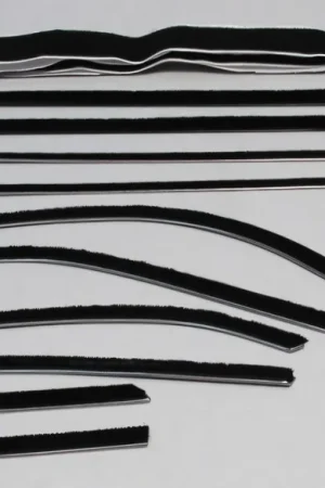 Markdown Window Sweeps Weatherstrip for 1958 Chevrolet Impala Hardtop Black Front Rear