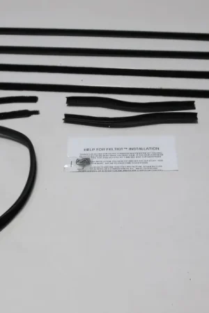 Window Sweeps Weatherstrip for 1967-68 Ford Mustang Convertible Black Front Rear Order Now