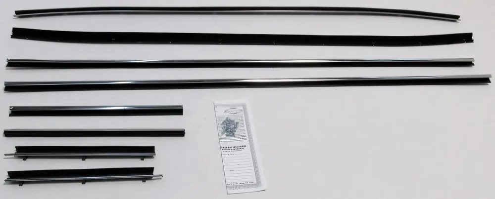 Window Sweeps Felt Kit for Plymouth Barracuda 1971-1974 Coupe Authentic 8pcs Hassle-Free Returns