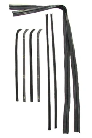 Window Sweeps Felt Kit Black Left and Right Hand 8pc. for 1964-1966 Chevy/GMC Save Now
