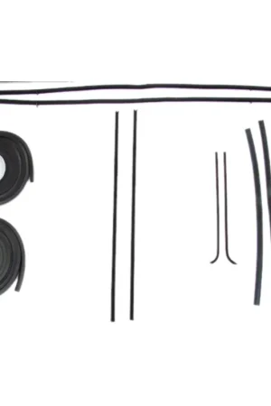 Door Seal Window Sweeps Channel Kit, Left and Right 10pc for 1951-1955 Chevy/GMC Worldwide Shipping