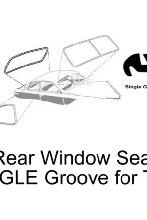 Seasonal Sale Rear Window Gasket Weatherstrip Seal for Ford All Cars 49-51 1Pc