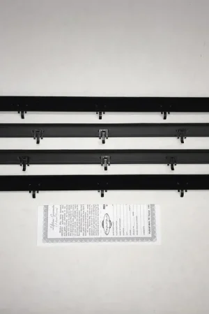 Grab Now Window Sweeps Weatherstrip for 1983-88 Ford Ranger Standard Cab Black Left Right