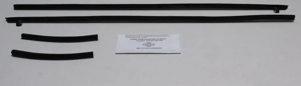 Window Sweeps Weatherstrip for 1969-1970 Ford Mustang Coupe Black Front Rear Modern